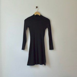 American Apparel long sleeve mini black dress